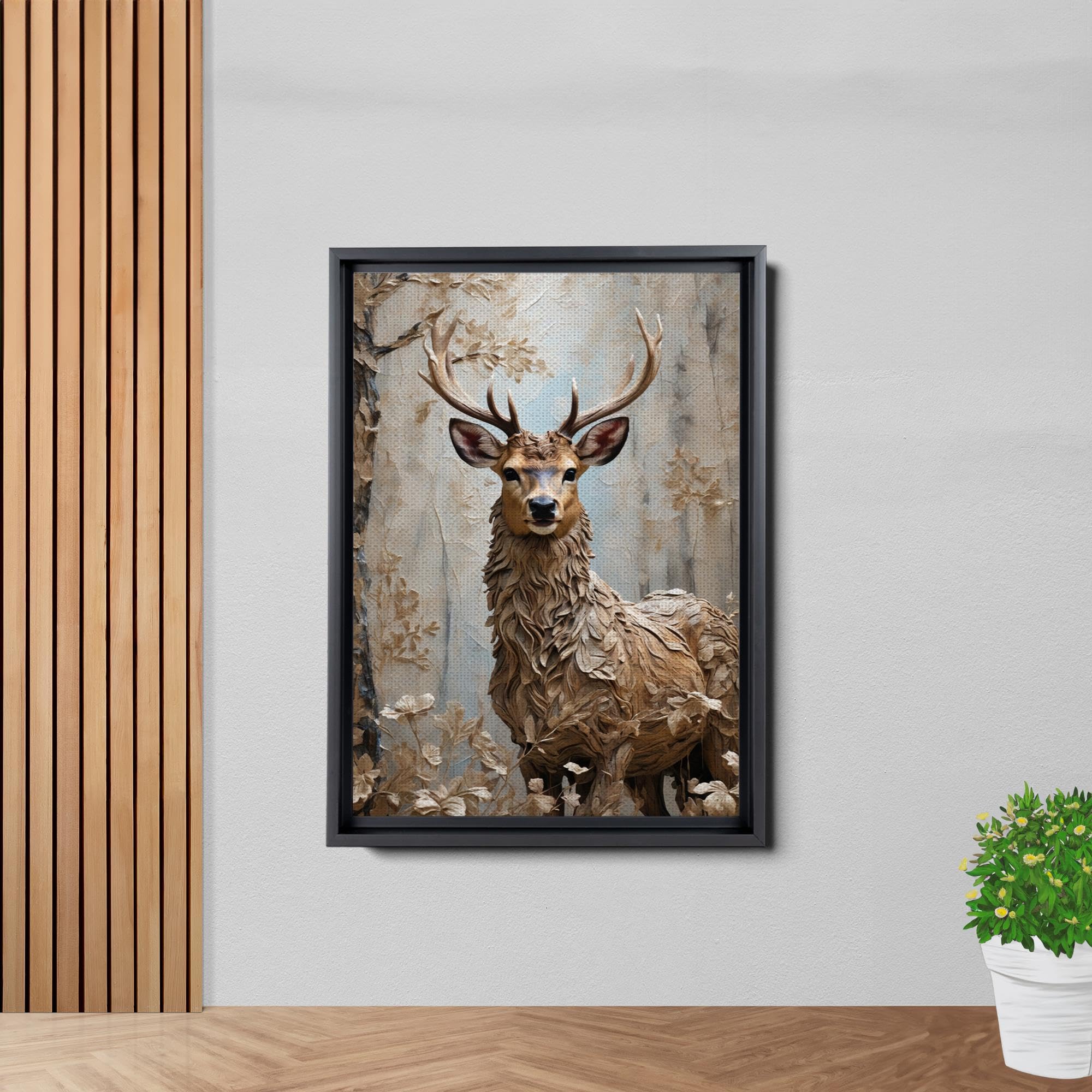 Amazon.com: Sunset Beautiful, Deer Nature Landscape Canvas Art